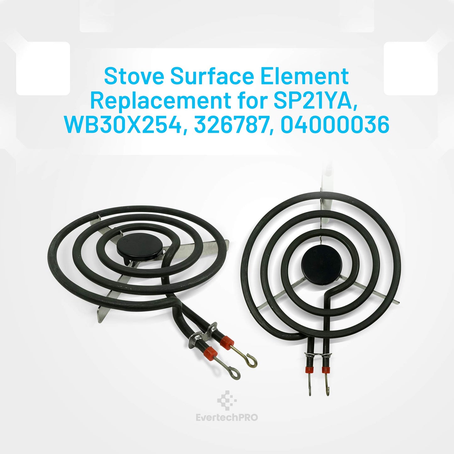 EvertechPRO SP22YA 6 Inch Surface Burner Element Replacement for GE Range WB30X0254 WB30X5061 WB30X5094