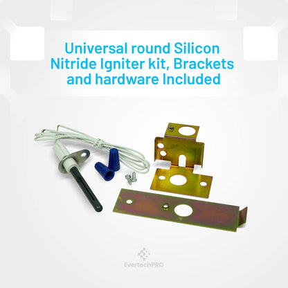 EVERTECHPRO SSN2000 Universal Round Silicon Nitride Igniter Kit Replacement for Universal HVAC 025-27766-000 025-27774-000 025-29043-000 025-29050-000