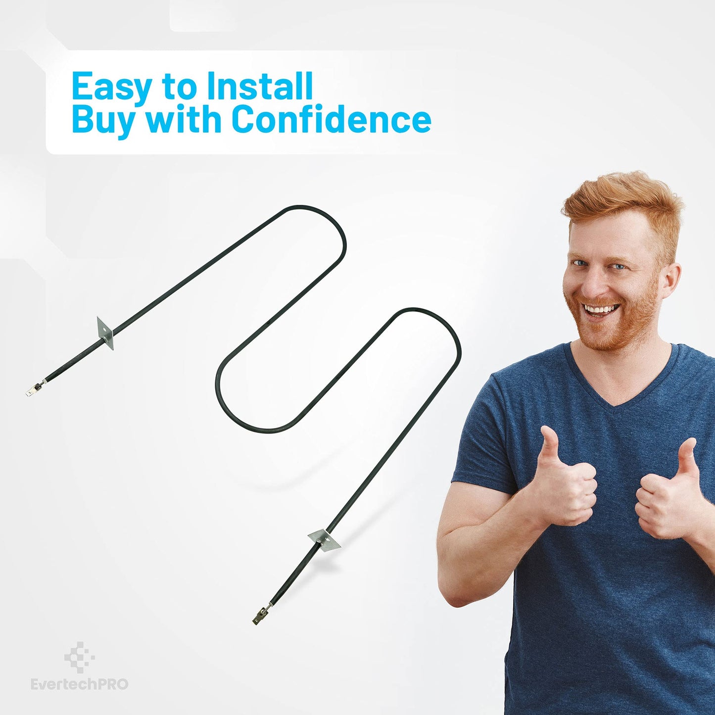 EvertechPRO WB44X232 Element Broil Replacement for GE Range 260955 AH249432 EA249432 PS249432