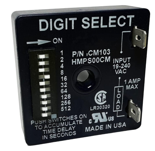 EVERTECHPRO Delay on Make Timer 18-240 VAC 1.0 amp, 10 amp inrus, 40 mA 2.5V