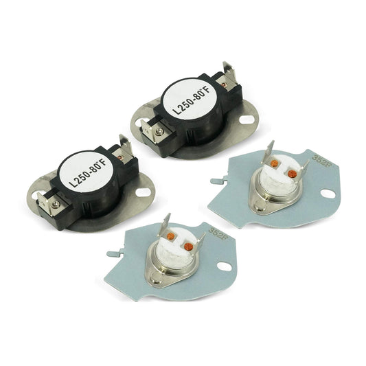 EvertechPRO 279769 Thermal Cut Off Fresh Food Kit Pack of 2 Replacement for Whirlpool Dryer 279548 2796769 279769 2821