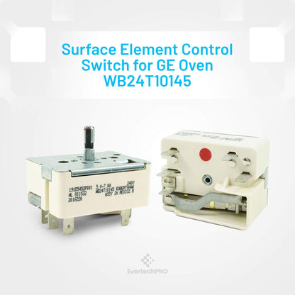 EvertechPRO Range Surface Element Control Replacement for GE WB24T10145 (AP4343845) 1473850 AH1765835 EA1765835