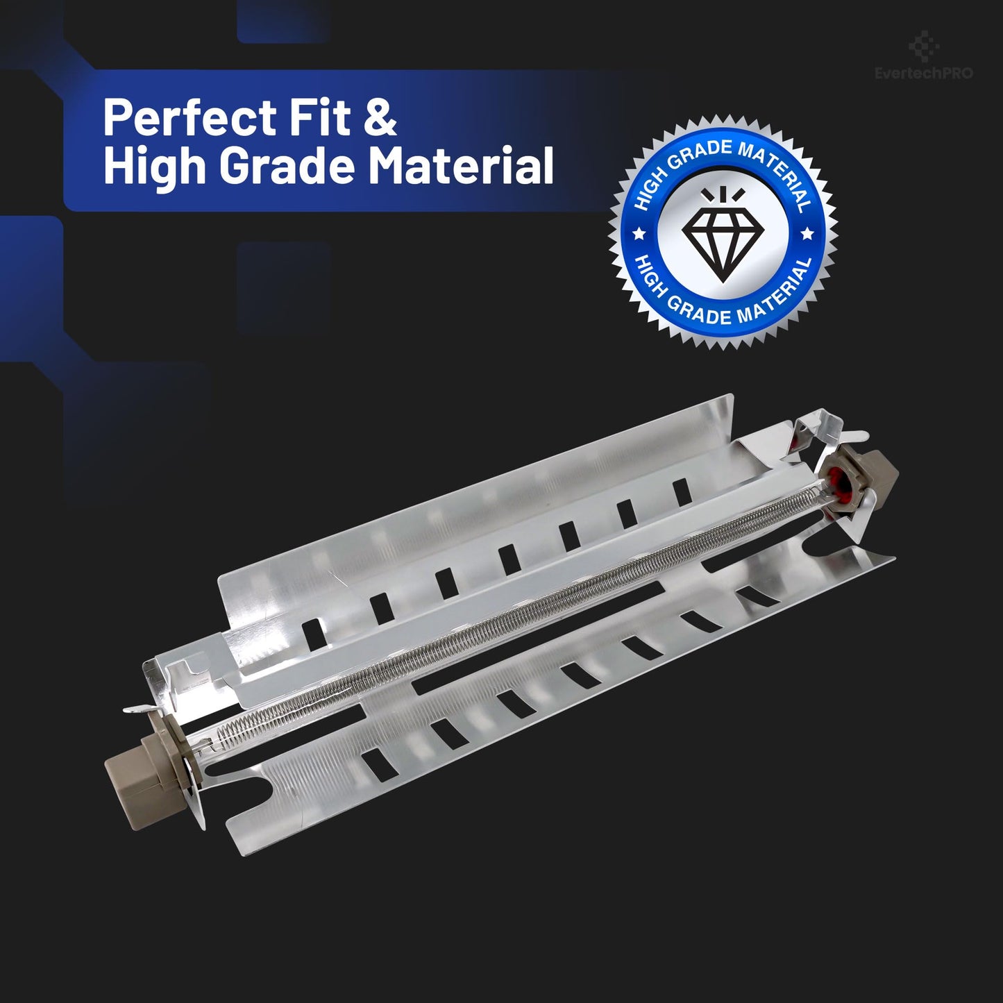 EvertechPRO All-in-one Repair Maintenance Kit Includes WR51X10055 Defrost Heater WR55X10025 Temperature Sensor WR50X10068 Defrost Thermostat 3 Pack Replacement for GE Refrigerator 914088 AH303781