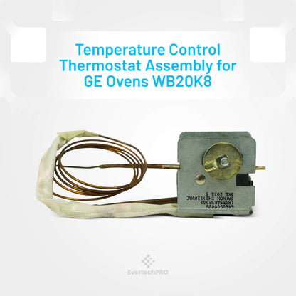 EvertechPRO Range Oven Thermostat Assembly Replacement for GE WB20K8 WB20K10023 WB20K10008 164D2793P001 183D5463P001