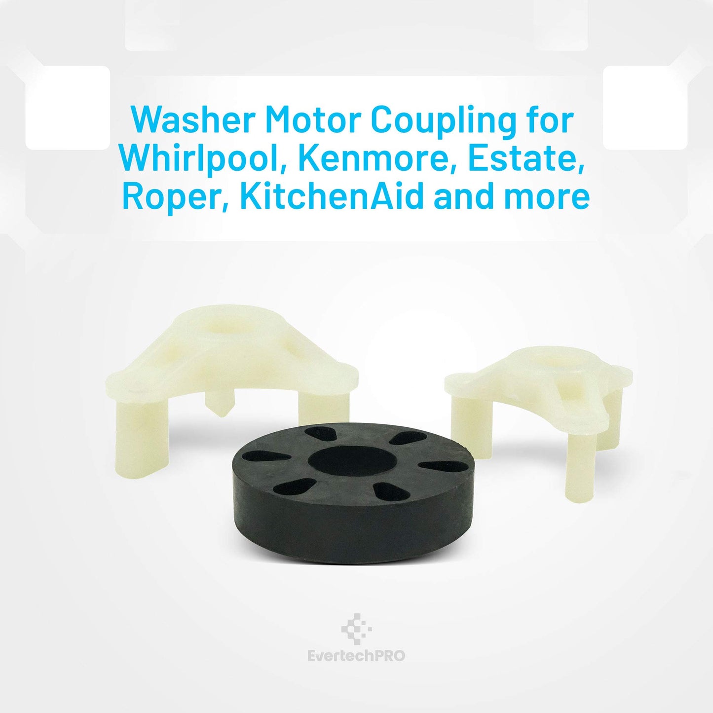 EvertechPRO 285753 Direct Drive Motor Coupling Pack of 6 Replacement for Whirlpool Washer 1195967 280152 285140 285743