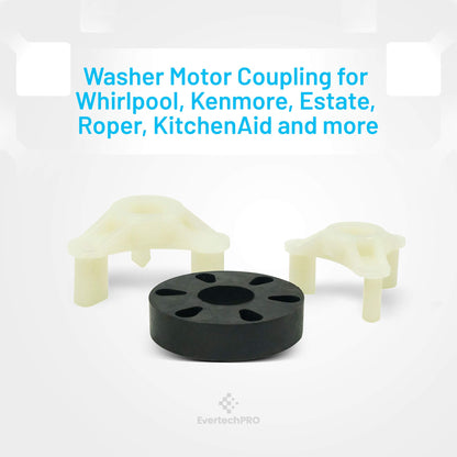 EvertechPRO 285753 Direct Drive Motor Coupling Pack of 6 Replacement for Whirlpool Washer 1195967 280152 285140 285743