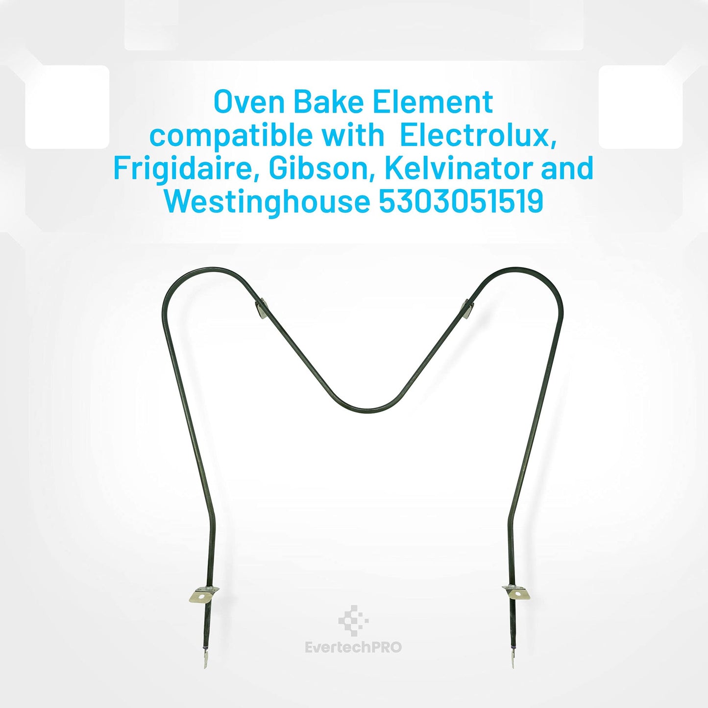 EvertechPRO 5303051519 Oven Bake Element Replacement for Frigidaire Range 316075101 08002858 3051519 3467