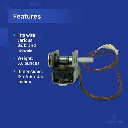 EvertechPRO Range Oven Thermostat Assembly Replacement for GE WB20K8 WB20K10023 WB20K10008 164D2793P001 183D5463P001