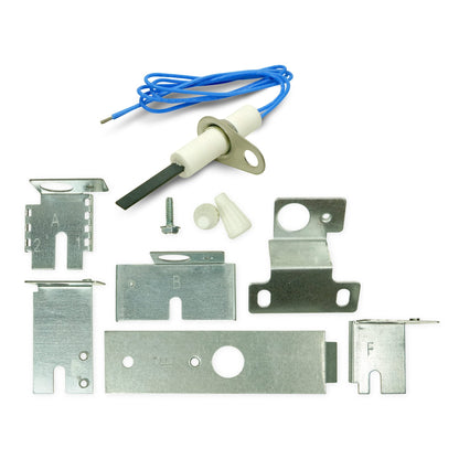 EvertechPRO Universal Silicon Nitride Hot Surface Ignitor with Universal Mounting Brackets 120V AC 392°F / 200°C