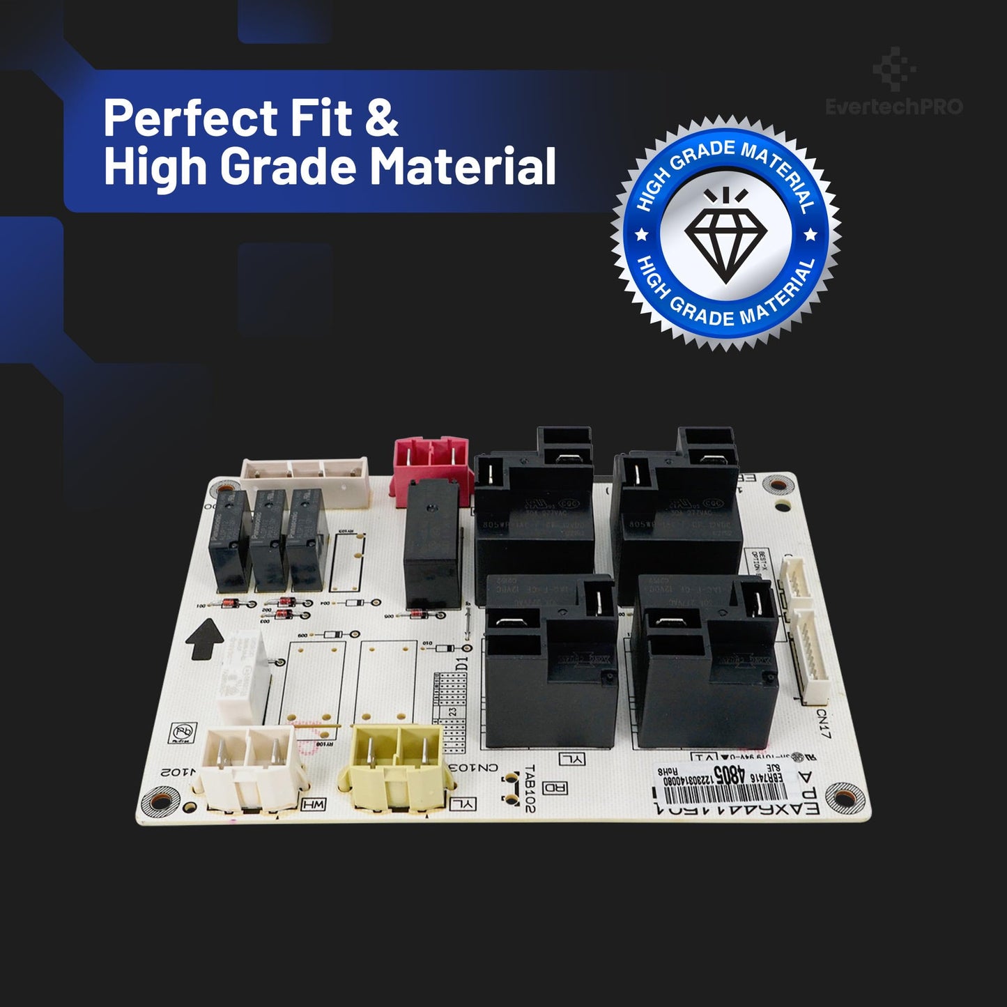 EvertechPRO EBR74164805 Pcb Assembly Replacement for LG Appliance