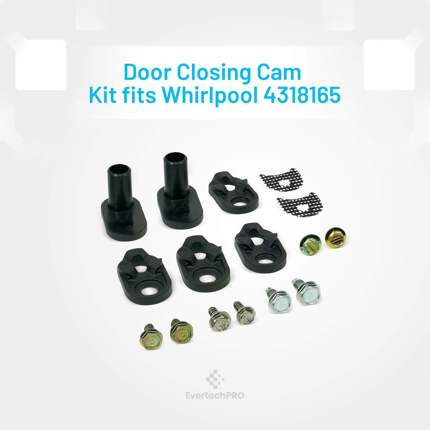 EvertechPRO 4318165 Door Closer Kit Replacement for Whirlpool Refrigerator 2155313 1104788 1115905 2155312