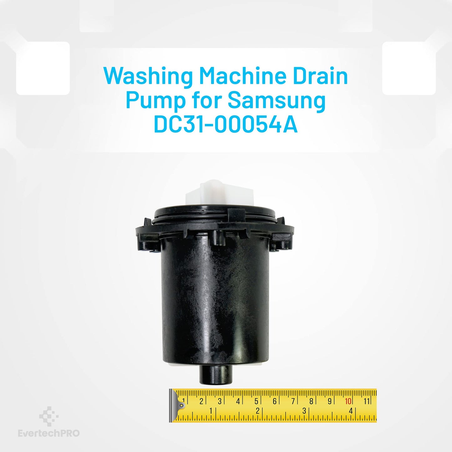 EvertechPRO DC31-00054A fits Samsung Washer Drain Pump for Samsung Washer Replacement, Compatible with Samsung Washer Drain Pump 85W 110V, Universal, Durable fits DC31-00016A