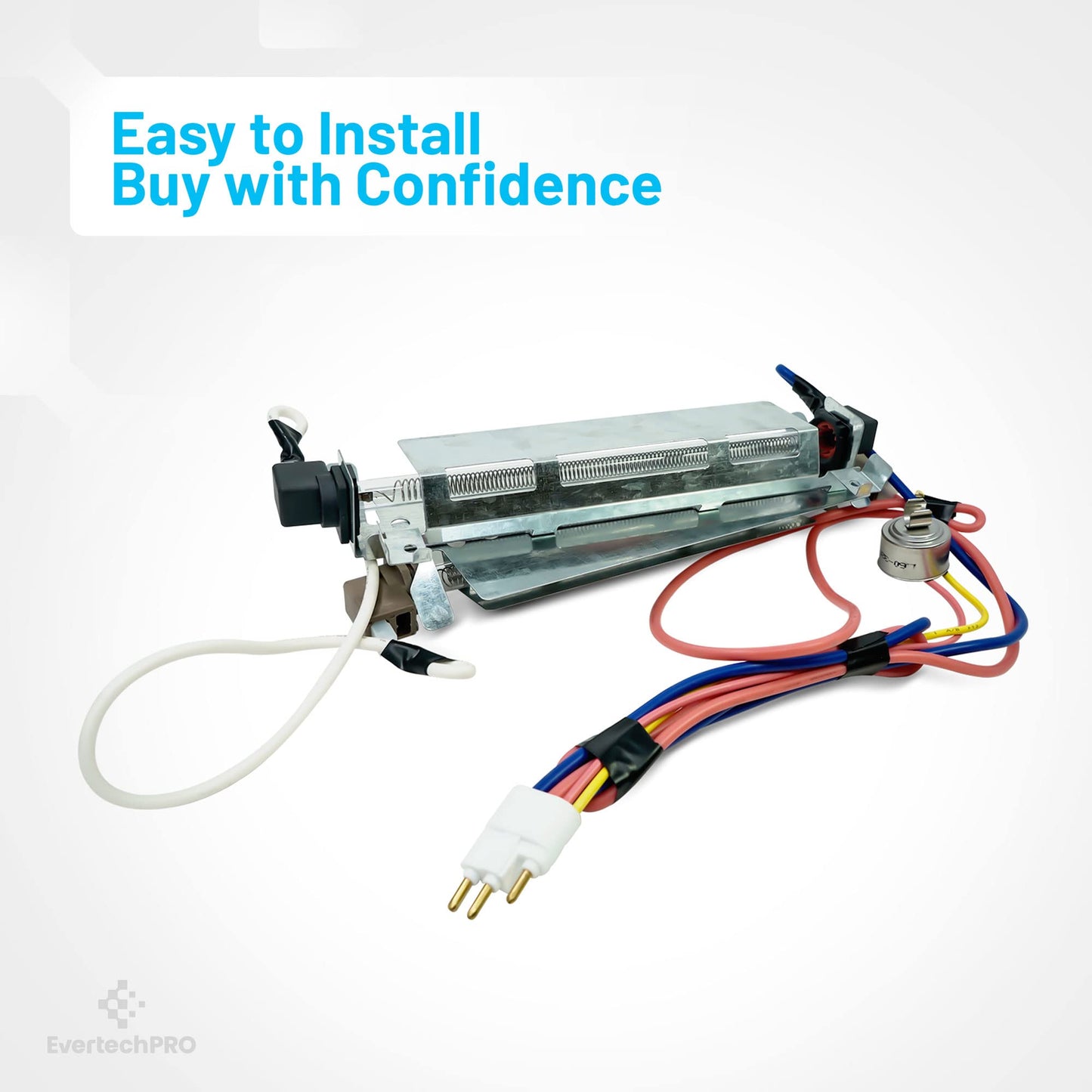 EvertechPRO WR51X442 Defrost Heater Replacement for GE Refrigerator WR51X0342 WR51X0371 WR51X0442 WR51X0463 WR51X342 WR51X371 WR51X442 WR51X463