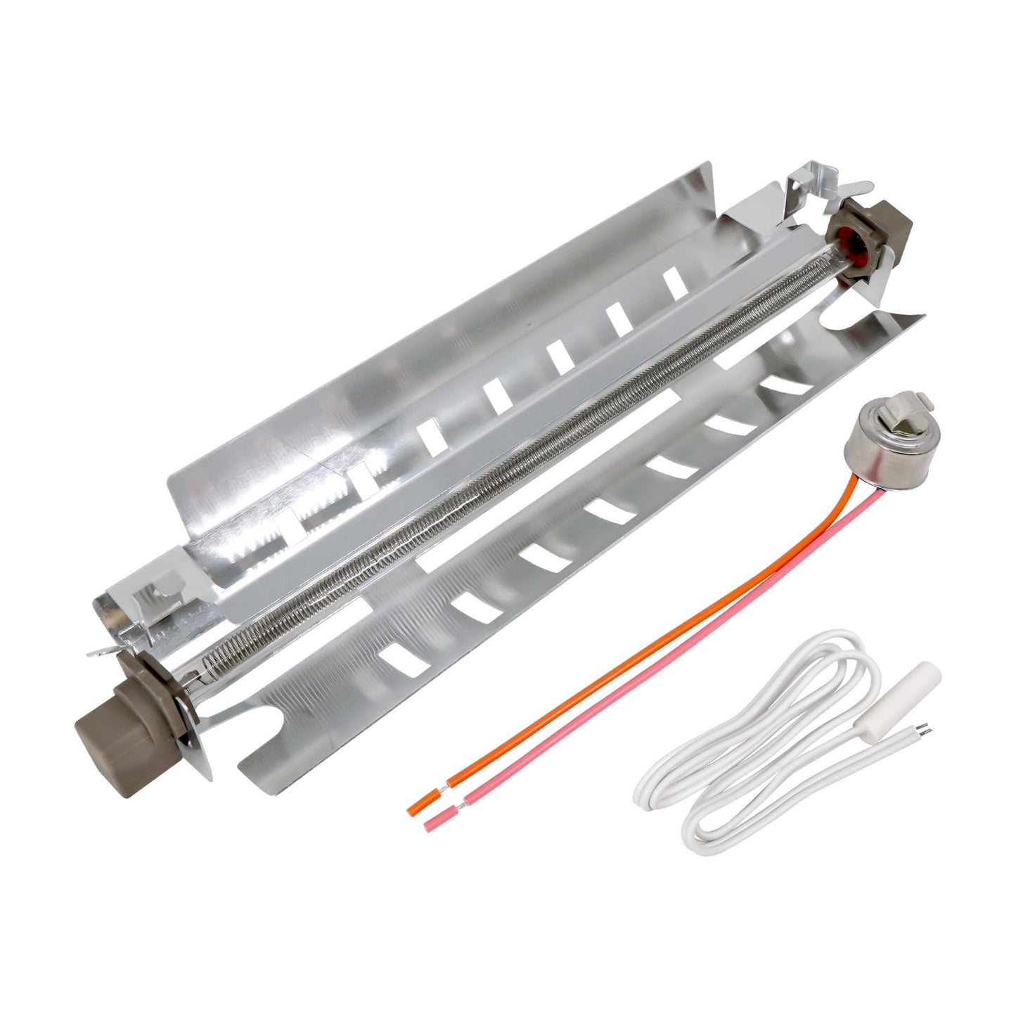 EvertechPRO All-in-one Repair Maintenance Kit Includes WR51X10055 Defrost Heater WR55X10025 Temperature Sensor WR50X10068 Defrost Thermostat 3 Pack Replacement for GE Refrigerator 914088 AH303781