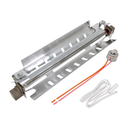 EvertechPRO All-in-one Repair Maintenance Kit Includes WR51X10055 Defrost Heater WR55X10025 Temperature Sensor WR50X10068 Defrost Thermostat 3 Pack Replacement for GE Refrigerator 914088 AH303781