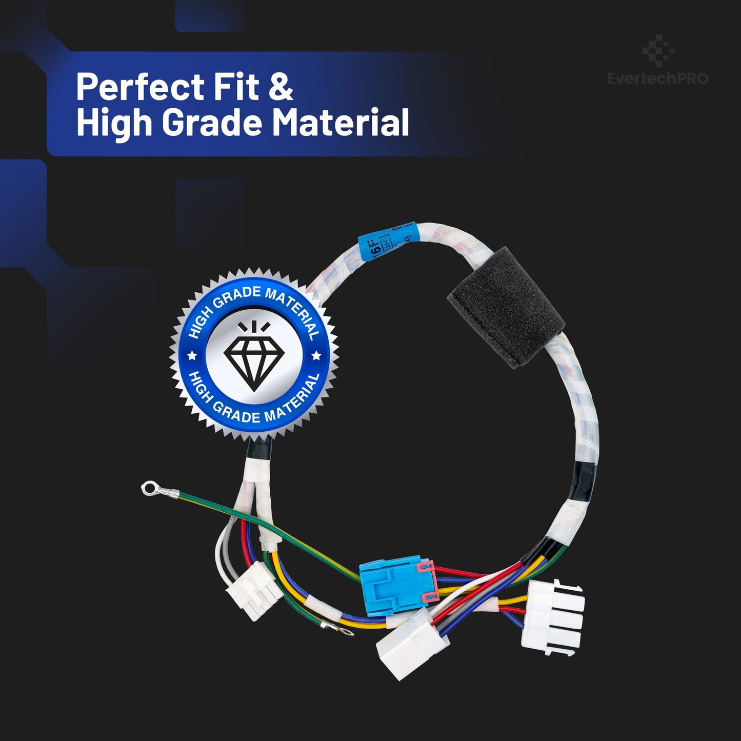 EvertechPRO 6877ER1016F Multi Wire Motor Harness for LG Washing Machine