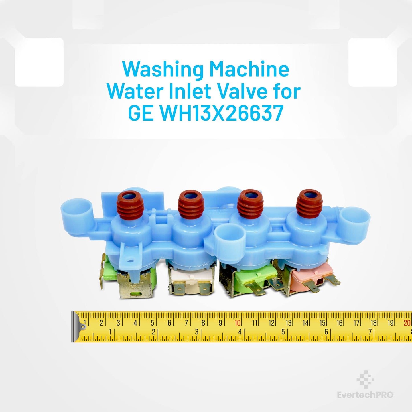 EvertechPRO WH13X26637 Washer Water Valve for GE WH13X24058