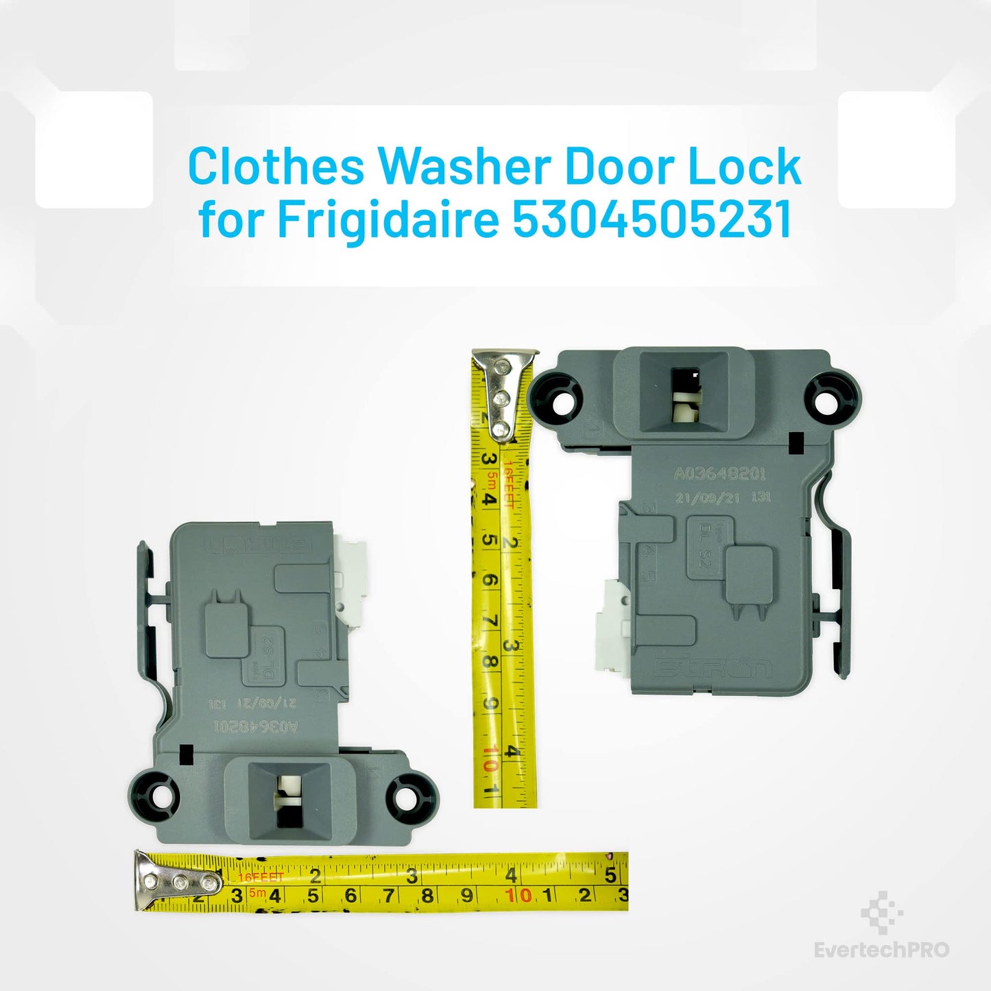EvertechPRO 5304505231 5304514774 Washer Door Lock Switch Replacement for Frigidaire Electrolux