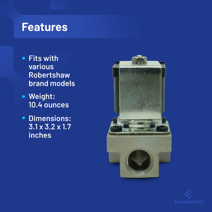 EvertechPRO PA010139 Solenoid Gas Fjt Valve Replacement for Viking Wall Oven 802089 804402 348047-1 10415