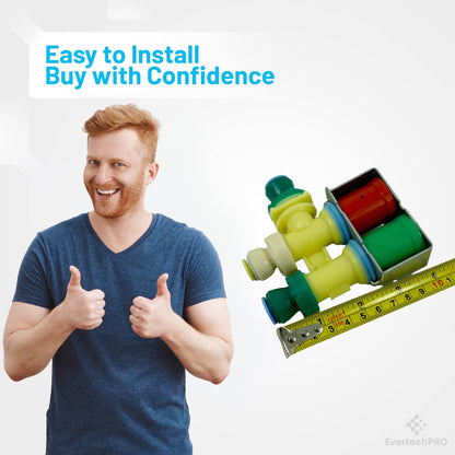 EvertechPRO W10258562 Refrigerator Valve Replacement for Whirlpool WPW10258562