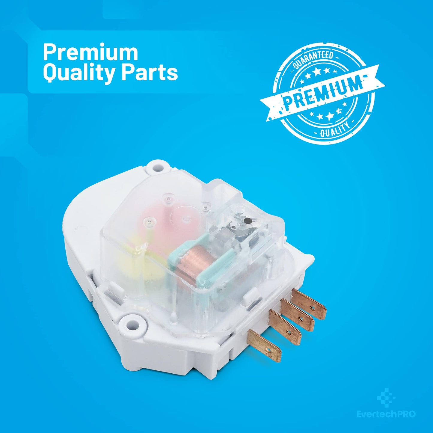 EvertechPRO Refrigerator Defrost Timer for 215846602 5304457327 5300628518 00624728 00626234