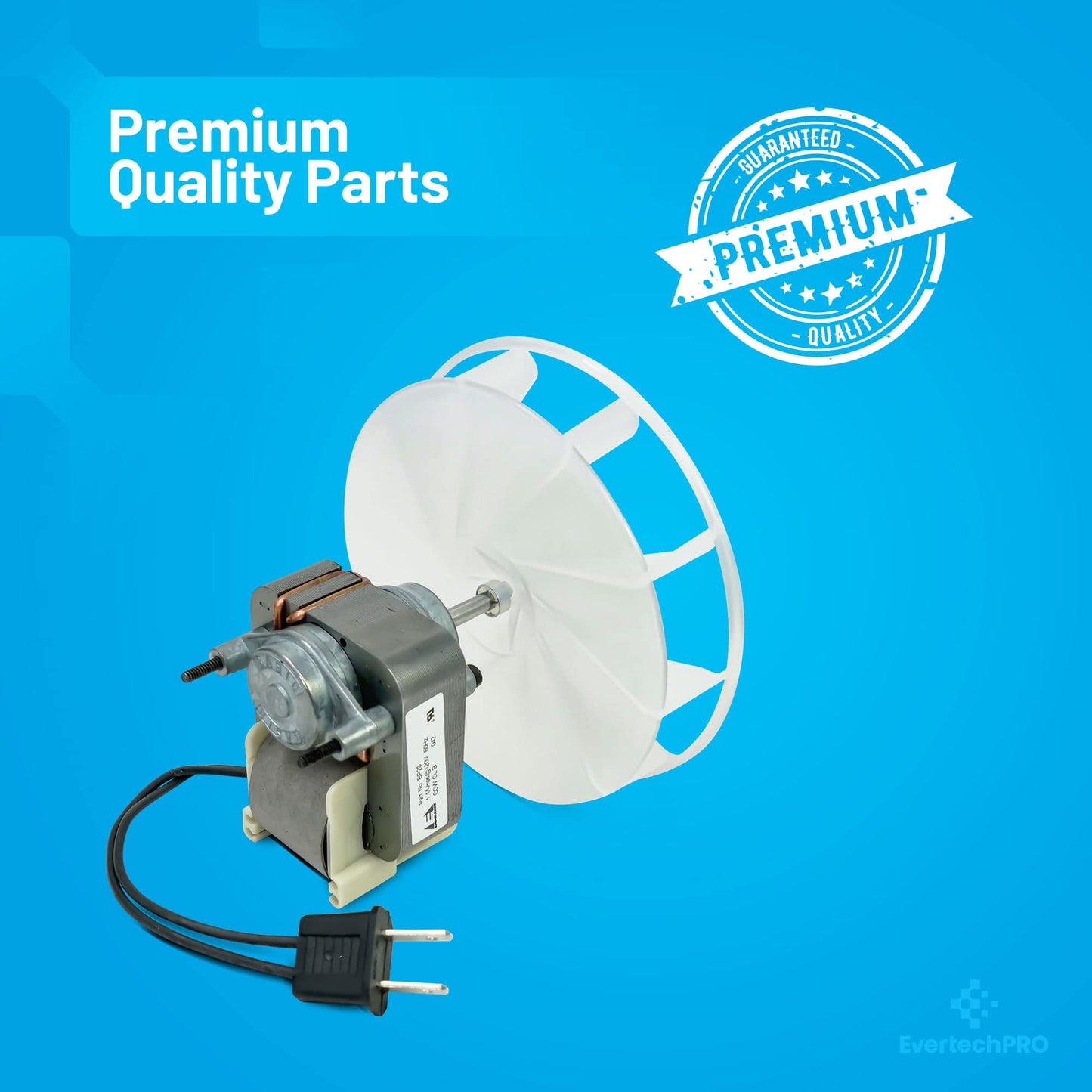 EvertechPRO Appliance Motor Replacement for Broan S99080166 1172861 99080094 99080099 99080166