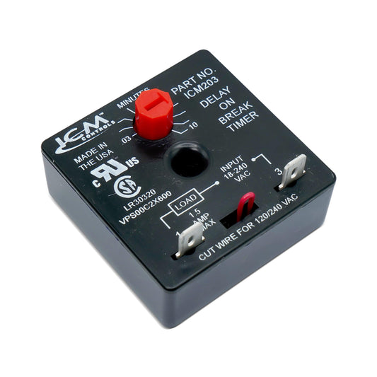 EvertechPRO Delay on Break Timer 18-240 VAC 1.5 amps, 15 amp Inrush 3.5V - 4.5V