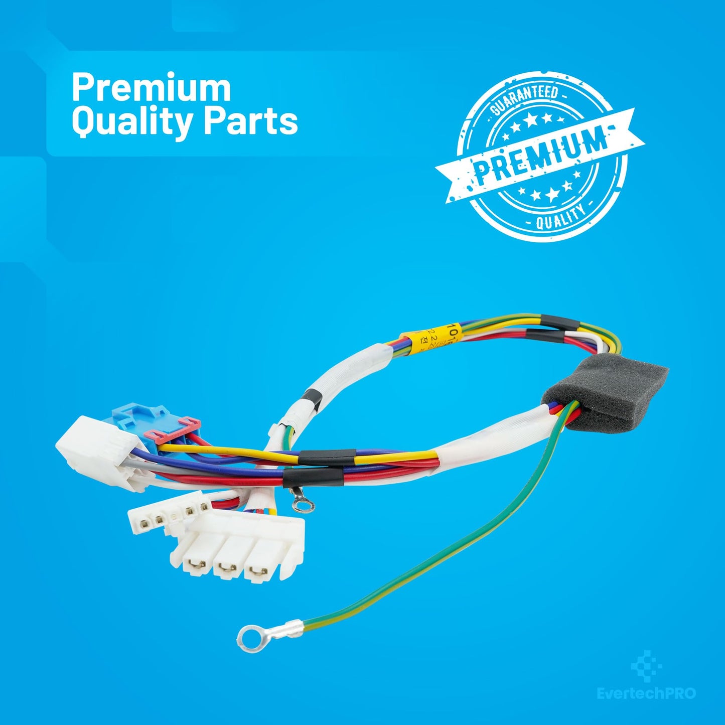 EvertechPRO 6877ER1016B Harness Motor Replacement for LG Washer 1268330 AH3530235 EA3530235 PS3530235