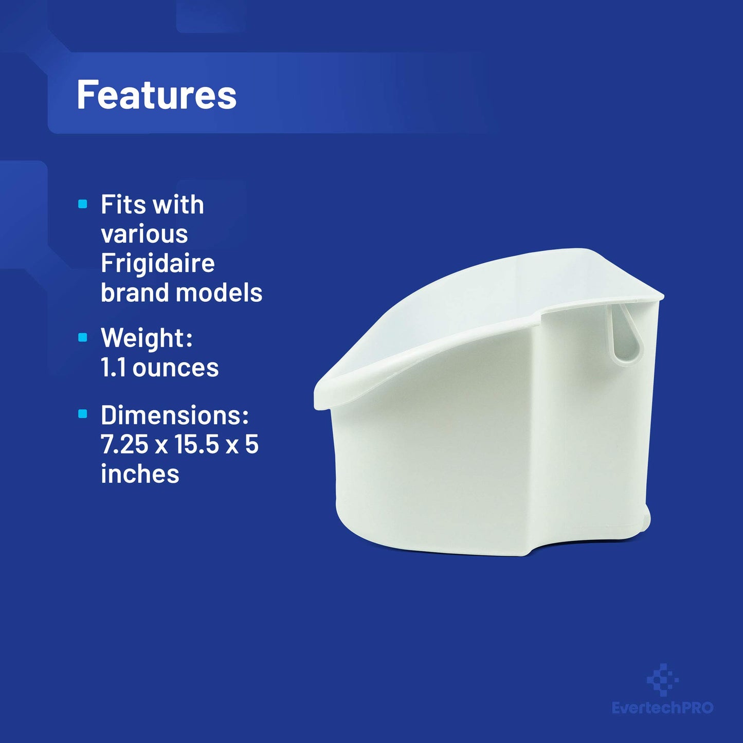 EvertechPRO 240356401 Refrigerator Door Bin Replacement for Frigidaire Refrigerator 240356405 240356406 240356409 891213