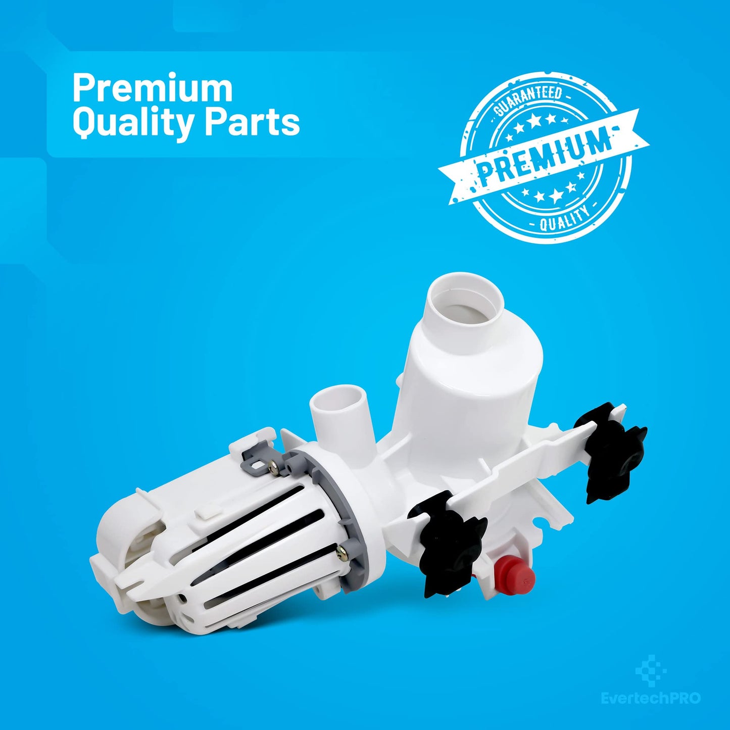 EvertechPRO 280187 Washer Drain Pump Assembly for 285998 8181684 8182819 8182821
