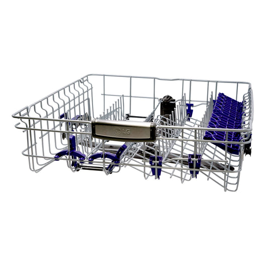 EvertechPRO AHB32983760 Upper Dishrack Assembly Replacement for LG Dishwasher AHB32983761 3750ED1005A 3750ED1005E 3751DD1002A