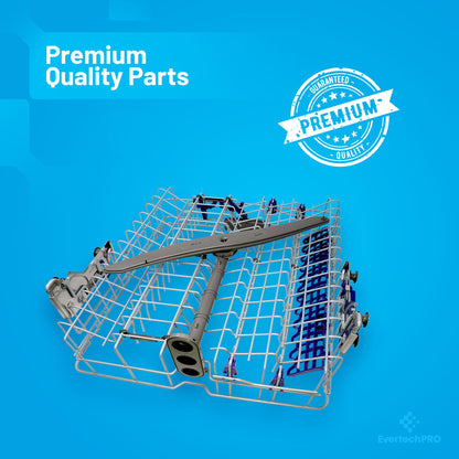 EvertechPRO AHB32983760 Upper Dishrack Assembly Replacement for LG Dishwasher AHB32983761 3750ED1005A 3750ED1005E 3751DD1002A