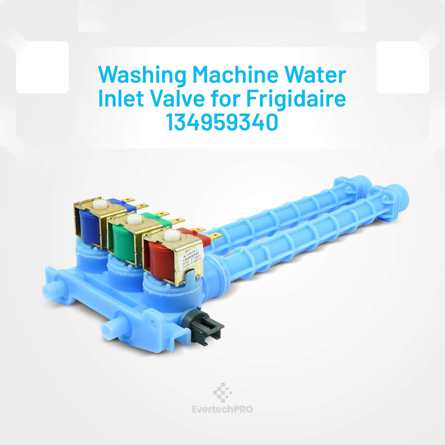 EvertechPRO Washer Valve Replacement for Frigidaire 134959340 1864071 AH3490374 EA3490374 PS3490374