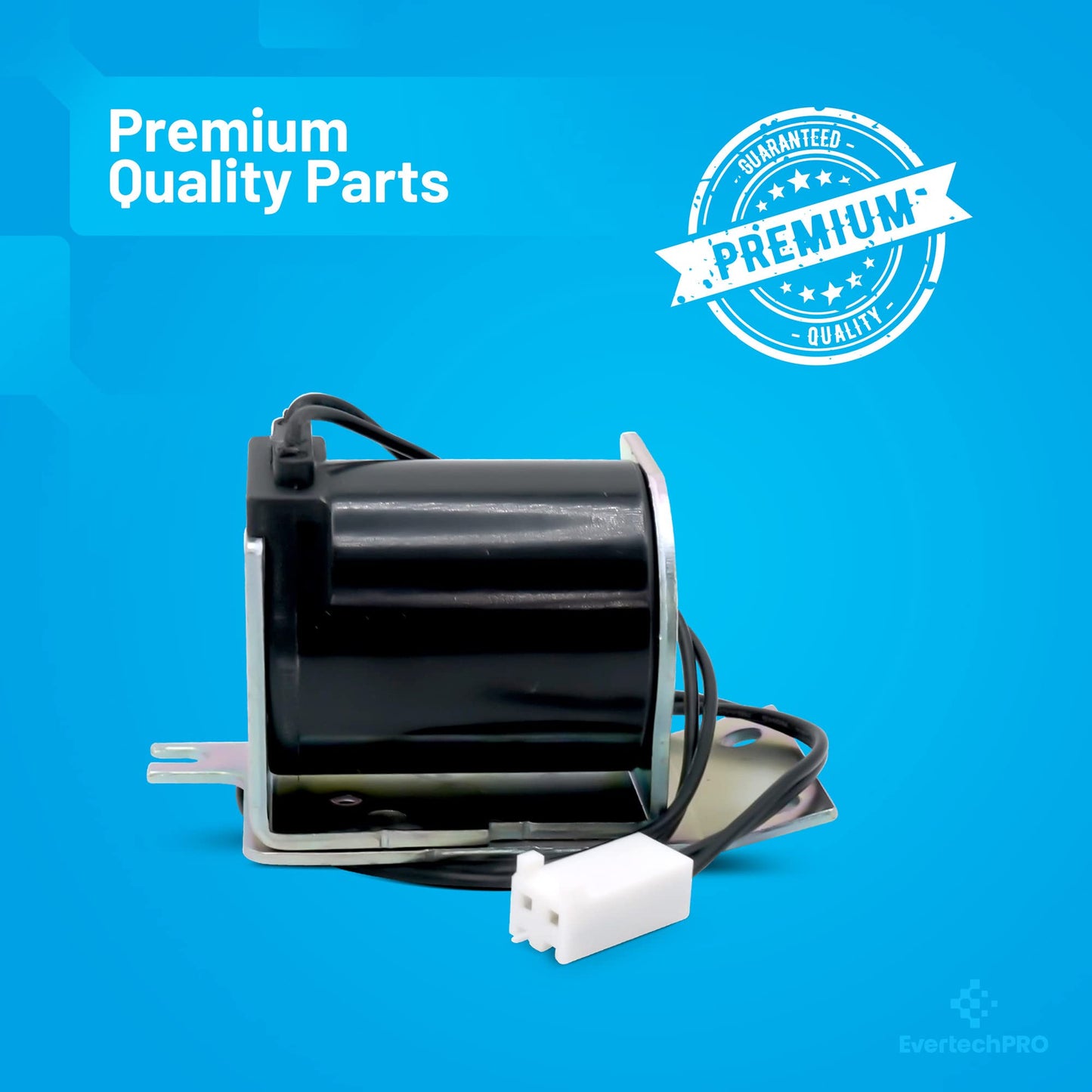 EvertechPRO for GE Refrigerator Ice Dispenser Parts - WR62X10055 Durable Ice Dispenser Solenoid - Compatible with GE WR62X10020 203C6017G001 - Refrigerator Solenoid fits GE WR62X10055