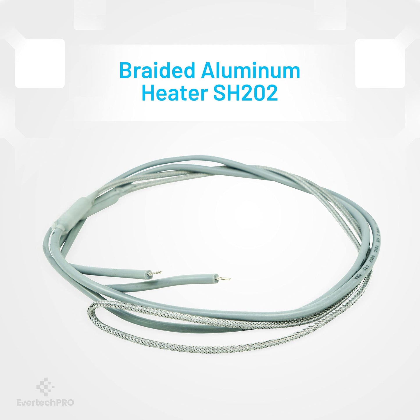 EvertechPRO SH202 Braided Aluminum Heater Size 29 inch Leads 23 inch Watts 45W Volts 115V