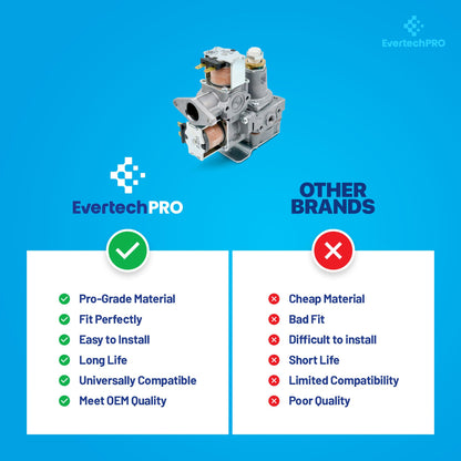 EvertechPRO 5221EL2002A Gas Burner Valve Assembly Replacement for LG Dryer 5221EL2004A 1266848 5221EL2002C AH3527449