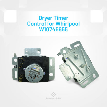 EvertechPRO Appliance Timer Replacement for Whirlpool W10857612 W10436308 WPW10436308