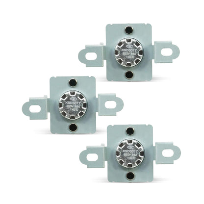 EvertechPRO 6931EL3003D Hi-Limit Thermostat Pack of 3 Replacement for LG Dryer 1268366 AH3530485 EA3530485 PS3530485