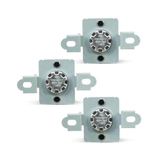 EvertechPRO 6931EL3003D Hi-Limit Thermostat Pack of 3 Replacement for LG Dryer 1268366 AH3530485 EA3530485 PS3530485