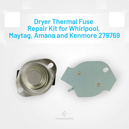 EvertechPRO 279769 Thermal Cut Ofresh Food Kit Replacement for Whirlpool Dryer 279548 2796769 279769 2821