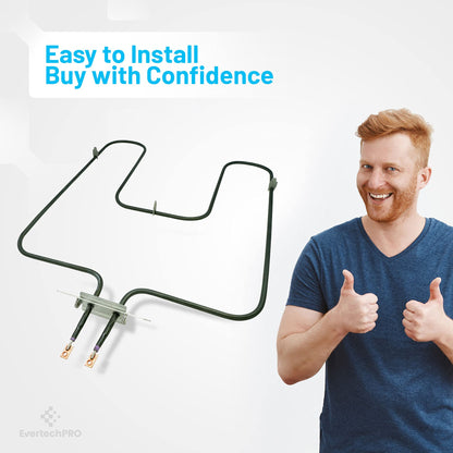 EvertechPRO WB44X200 Oven Bake Element Replacement for GE Wall Oven TJ90CH44X200 CH44X200 14200023 3267