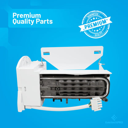 EvertechPRO Ice Maker Assembly Kit Replacement for GE WR30X10093 Refrigerator WR30X10061 WR30X10014 WR30X10012