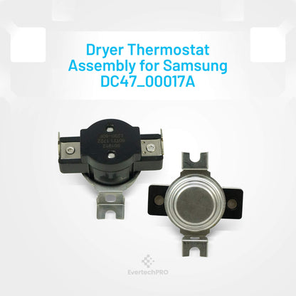 EvertechPRO DC47-00017A Thermostat Pack of 3 Replacement for Samsung Dryer