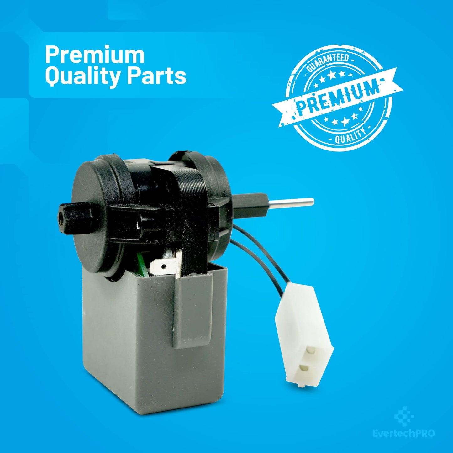 EvertechPRO Refrigerator Evaporator Fan Motor Replacement for Whirlpool 2315549 1193008 2220569 AH1484645 EA1484645