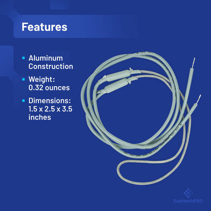 EvertechPRO SH201 Braided Aluminum Heater Size 18 inch Leads 23 inch Watts 15W Volts 115V