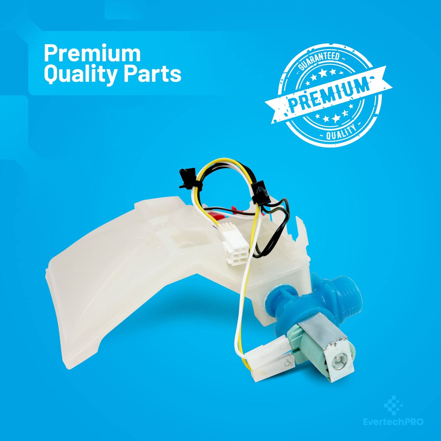 EvertechPRO Washer Valve Replacement for Whirlpool W10144820 W10311458 1480998 AH2347919 EA2347919
