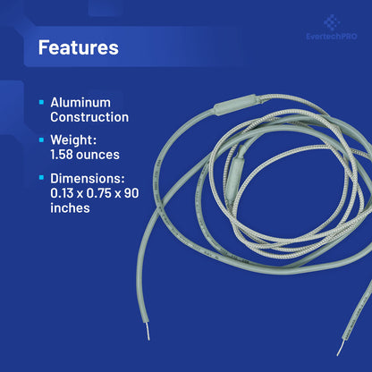 EvertechPRO SH203 Braided Aluminum Heater Size 44 inch Leads 23 inch Watts 55W Volts 115V