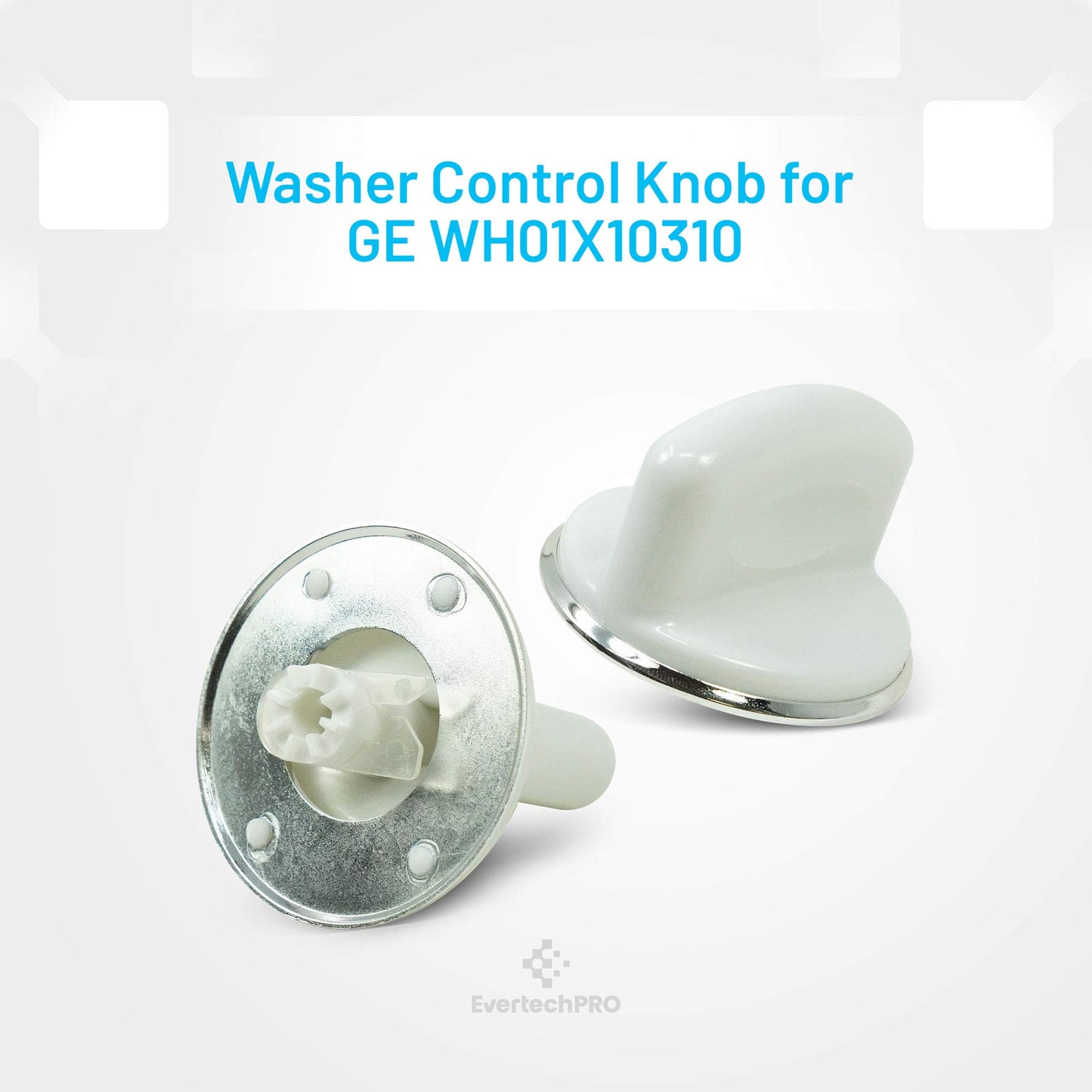 EvertechPRO WH01X10310 Control Knob Assembly Replacement for GE Washer 1264403 AH1482286 EA1482286 PS1482286