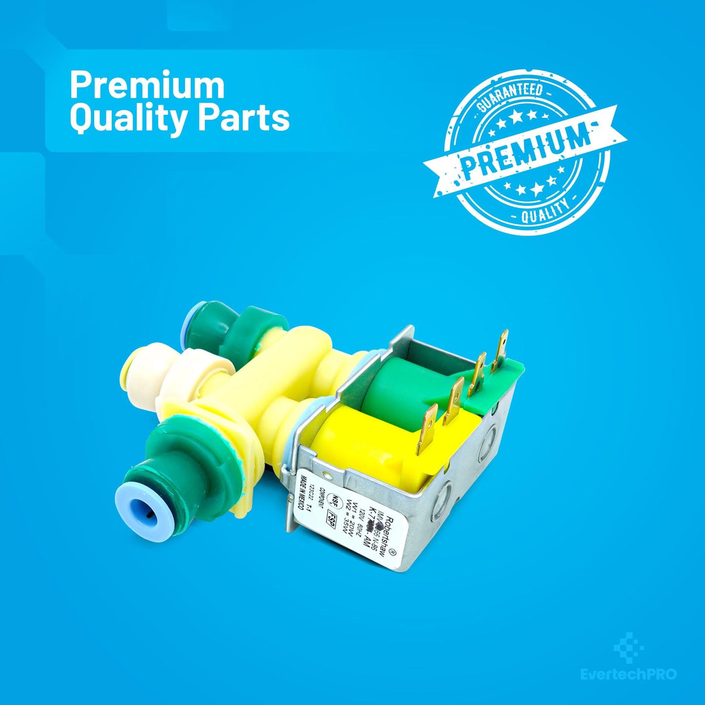 EvertechPRO W10279866 Refrigerator Valve Inlt Replacement for Whirlpool