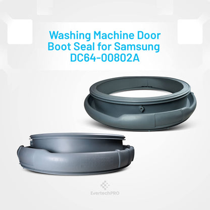 EvertechPRO DC64-00802A Door Boot Seal Replacement for Samsung Appliance 2071561